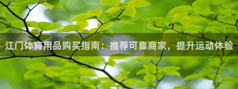 欧陆娱乐能不能玩手游：江门体育用品购买指南：推荐可靠
