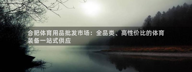 欧陆娱乐出款：合肥体育用品批发市场：全品类、高性价比
