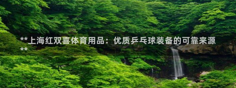 欧陆娱乐稳中：**上海红双喜体育用品：优质乒乓球装备