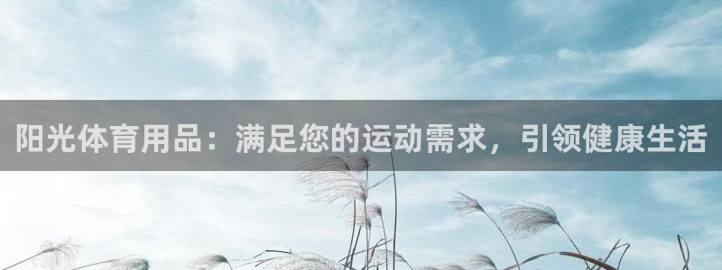 欧陆娱乐app攻略下载：阳光体育用品：满足您的运动需