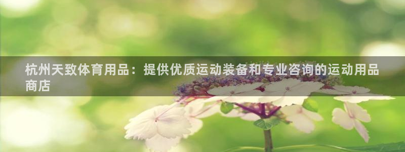 欧陆娱乐平台登陆地址：杭州天致体育用品：提供优质运动