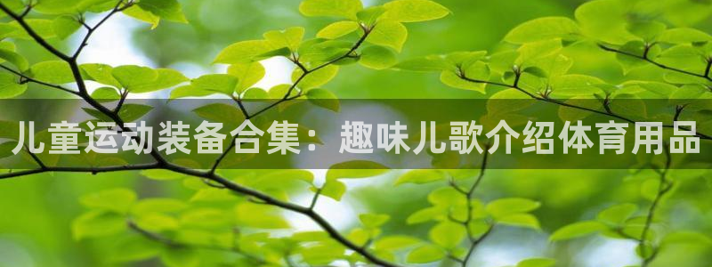 欧陆娱乐系统教程：儿童运动装备合集：趣味儿歌介绍体育
