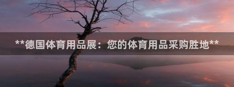 欧陆娱乐推广奖金多少：**德国体育用品展：您的体育用