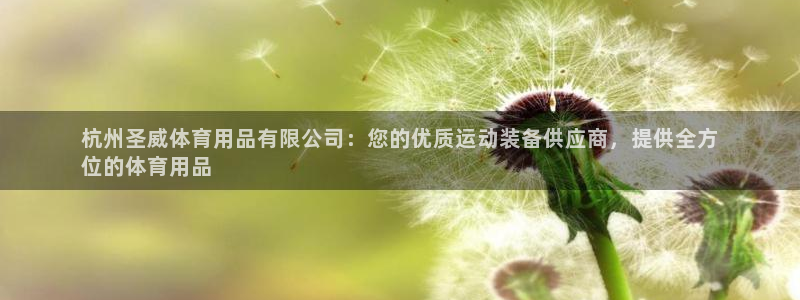 欧陆娱乐登陆平台下载：杭州圣威体育用品有限公司：您的