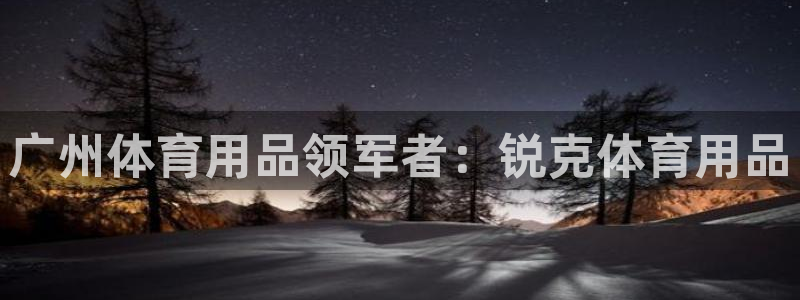欧陆娱乐登录注册平台官网：广州体育用品领军者：锐克体