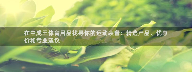 欧陆娱乐平台登陆地址是什么：在中成王体育用品找寻你的
